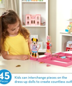 Alternative view of Melissa & Doug Disney Minnie Mouse and Daisy Duck Magnetic Dress-Up Wooden Doll Pretend Play Set (40+ pcs) - Toys, Dress Up Dolls For Preschoolers And Kids Ages 3+ Minnie & Daisy