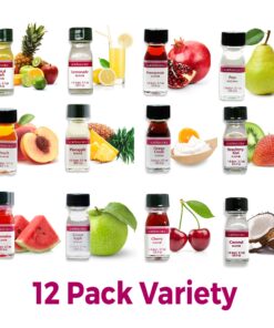 LorAnn SS Pack #2 of 12 Fruity & more Flavors in 1 dram bottles (.0125 fl oz - 3.7ml) bottles Variety 0.125 Fl Oz (Pack of 12) 23 81vjFMvq67L