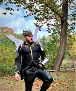 Medieval Pauldron Set Pair Plate Armor Carbon Steel Real Adult Size halloween costume 27 81vlT9hAZ6L