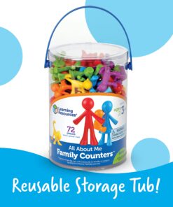 Learning Resources All About Me Family Counters, Set of 72, Ages 3+, SEL, Sensory Skills,Color Recognition 26 81vn2QaOXmL