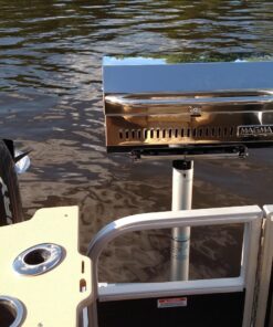 Magma Products, Double Locking Stowable Pedestal Mount, T10-185, Silver, One Size Pedestal locks 27 81voUSy4K8L