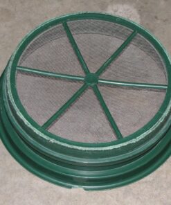 SE 13 1/4 Inch Stackable Classifier Gold Prospecting Pan Set - Includes 1/2" 1/4" 1/8" 1/12" and 1/20" Stainless Steel Mesh Sifting Pans, Green, 5 Pack 5 Pieces 35 81vpfcyXOcL