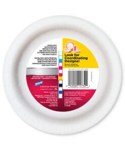 Dixie Ultra Disposable Plates, 8 1/2 Inch, 32 Count, Design/Color May Vary (Pack of 4) 32 Count (Pack of 4) 9 81vqrMGhXL