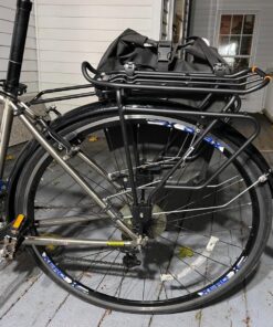 Ibera Bike Rack - Bicycle Touring Carrier Plus+ for Disc Brake/Non-Disc Brake Mount, Fat Tire Bikes, Frame-Mounted for Heavier Top & Side Loads, Height Adjustable for 26"-29" Frames Non-disc Brake 53 81vrKURXftL