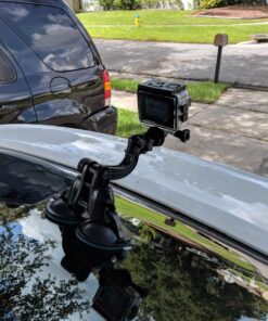 Smatree Double Suction Cup Mount, Car Mount Compatible for Gopro Hero 11/10/9/8/7/Max/6/5/4/3+/3, AKASO, DJI OSMO Action Camera, Greater Suction Power(Updated Version) 27 81vrNSN5wML