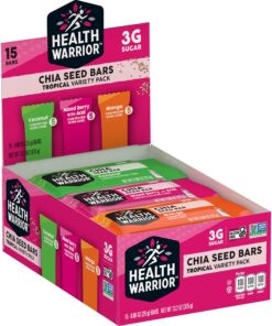 Alternative view of HEALTH WARRIOR Chia Bars, Acai Berry, Gluten Free Tropical VP