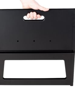 Fire Sense 60508 Notebook Charcoal BBQ Grill 3.5mm Cooking Bars Instant Foldable & Easy Portability For Outdoor Barbecues Camping Traveling Picnics Garden Beach Party - Black Charcoal Grill 30 81vt1yhhCAL