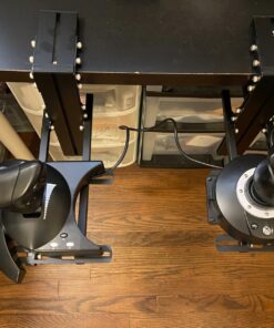 2Set, J-PEIN Desk Mount for Joystick & Throttle - PC Flight Sim Game Support, Adjustable HOTAS System Stand, Durable Gaming Gear Holder, Easy Setup 50 81vt8MRFPBL