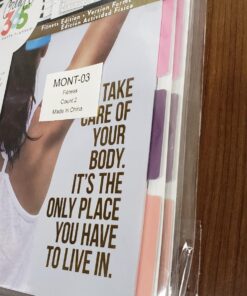 me & my BIG ideas 4 Month Fitness Extension - The Happy Planner Scrapbooking Supplies - Pre-Punched Pages - Food & Exercise Logs - Inspirational Dividers & Stickers To Stay on Track - Classic Size 40 81vu9k3g9L