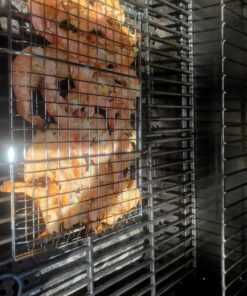 AIGMM Portable Stainless Steel BBQ Barbecue Grilling Basket for Fish ,Vegetables , Steak ,Shrimp, Chops and Many Other Food .Great and Useful BBQ Tool. Deep 40 81vvOF0HUzL