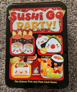Sushi Go Party! - The Deluxe Pick & Pass Card Game by Gamewright, Multicolored Go Party! 63 81vwzksiK3L 3