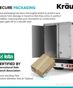 Kraus KGU-413B Undermount Single Bowl Granite Kitchen Sink, 31 Inch, Black 46 81vxEGKUL