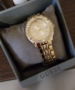 GUESS Bracelet Watch with Date Feature Gold Tone/Champagne/Gold Tone 39 81vxVRJPjTL
