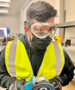 Neiko Pro 53875B Clear Protective Lab Safety Goggles, Chemistry Lab Goggles, Scientific, Construction Goggles, Contractor, Woodworking, Anti-Fog and Splash, Includes Indirect Vent for Men and Women 26 81vxzxpitXL