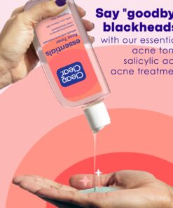 Clean & Clear Essentials Oil-Free Deep Cleaning Face Astringent with 2% Salicylic Acid Acne Medication for All Skin Types, Facial Astringent to Treat & Help Prevent Pimples, 8 fl. oz 18 81vy3h3r6pL