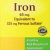Nature Made Iron 65mg, Equivalent to 325 mg Ferrous Sulfate - 300 Tablets 300 Count (Pack of 1) 20 81vzSpzhu L
