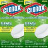 Clorox Ultra Clean Toilet Tablets Bleach 4 Count, 3.5 Ounces (Pack of 2) (Package May Vary)