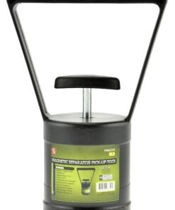 Alternative view of SE Magnetic Separator Pick-Up Tool with Quick Release - 8 lb Capacity, Rubberized Grip Handle, Ideal for Metal Shavings and Ferrous Object Retrieval PM6550