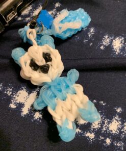 Alternative view of Rainbow Loom Glow Blue Rubber Bands with 24 C-Clips