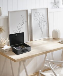 Honeywell Safes & Door Locks 6104 Fire Resistant Steel Security Safe Box with Key Lock, 0.17-Cubic Feet, Black 14 81w53L1oqCL