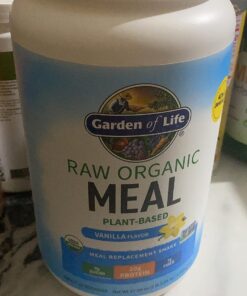 Garden of Life Vegan Protein Powder - Raw Organic Meal Replacement Shakes - Vanilla - Pea Protein, Greens and Probiotics for Women and Men, Plant Based Dairy Free All in One Shake, 28 Servings 2.32 Pound (Pack of 1) 55 81w5K9hO9GL