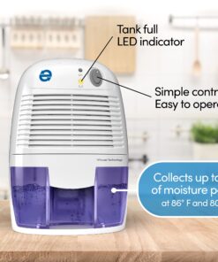 Whisper-quiet Eva-Dry EDV-1100 16 OZ Dehumidifier with Auto Shut Off and Restart for small spaces in your Home, RV, Automobile, and Storage up to 1100 cu. ft. (122 sq. ft) 27 81w5iEB0piL