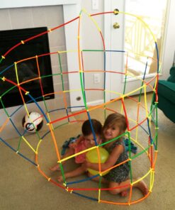 RAINBOW TOYFROG Building Straws and Connectors - STEM Blocks Construction Toys for Boys & Girls - 300 Pcs Straw Building Set - Engineering Connector Blocks for Kids 29 81w9ml1181L 4