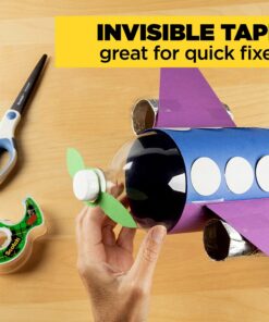 Scotch Magic Tape, Invisible, Repair Christmas Cards and Use as Holiday Gift Wrap Supplies for Christmas, 6 Tape Rolls With Dispensers 34 81wBJEdxo8L