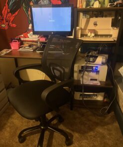 BestOffice Office Chair Ergonomic Cheap Desk Chair Mesh Computer Chair Lumbar Support Modern Executive Adjustable Stool Rolling Swivel Chair for Back Pain (Black) Black 33 81wCb2bFhGL