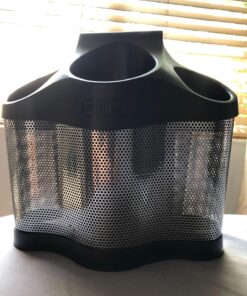 Polder Style Station, Organization for Styling Tools: Hair Dryers,Curling Irons, Straighteners, Brushes, Hang Over Towel Rack, Store Undersink or in Drawer, Black and Silver 48 81wCkSosVZL