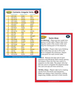 Super Duper Publications | Sequencing Regular and Irregular Verb Tenses Fun Deck | Early Reader and Grammar Flash Cards | Educational Learning Materials for Children 11 81wDg4e3 jL