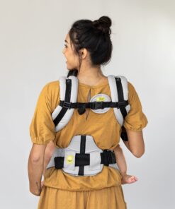 LÍLLÉbaby Complete All Original Ergonomic 6-in-1 Baby Carrier Newborn to Toddler - with Lumbar Support - for Children 7-45 Pounds - 360 Degree Baby Wearing - Inward and Outward Facing - Stone Grey 1 Count (Pack of 1) 32 81wE27MwPGL