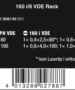 Alternative view of Wera - 5006145001 Kraftform Plus 160i/6 Insulated Professional Screwdriver Set, 6-Piece Multicolor