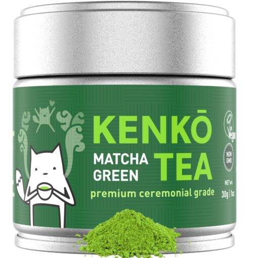 KENKO - Ceremonial Grade Matcha Green Tea Powder - 1st Harvest - Special Drinking Blend for Top Flavor - Best Tasting Premium Matcha Tea Powder - Japanese -30g [1oz] 1.06oz (30g)