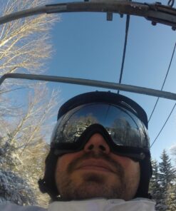 OutdoorMaster Ski Goggles PRO - Frameless, Interchangeable Lens 100% UV400 Protection Snow Goggles for Men & Women A0-blackframe Revosilverlens Vlt10% 33 81wHGxxWLfL