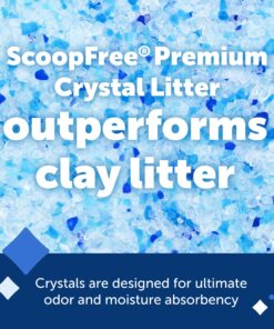 Alternative view of PetSafe ScoopFree Premium Blue Crystal Litter, 2-Pack – Includes 2 Bags – Absorbs Odors 5x Faster than Clay Clumping – Low Tracking for Less Mess – Lasts up to a Month - Lightly Scented Fresh 2-Pack of 4.3 lb