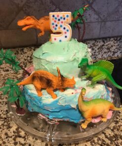 Kids Dinosaur Figures Toys, 7 Inch Jumbo Plastic Dinosaur Playset, STEM Educational Realistic Dinosaur Figurine for Boys Girls Toddlers Including T-Rex, Stegosaurus, Triceratops, Monoclonius, 12 Pack 29 81wOagdJMGL