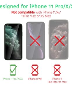 TALK WORKS Tempered Glass Screen Protector for iPhone 11 Pro/XS/X - Case Compatible, Anti-Glare, Shatter & Crack Proof, Ultra Thin (Pack of 3) Without Installation Tray 17 81wPk0MwQvL 1