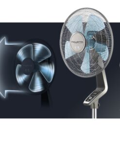 Rowenta VU5550 Turbo Silence Oscillating Fan, Standing Fan, 4 Speed Fan with Remote Control Turbo silence 4 speed fan 30 81wPutpUDhL