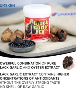 Umeken Black Garlic EX - Fermented Concentrate with Vitamin B, Allicin, Amino Acids, Pack of 2, 6 Month Supply, (6.4oz) (180g) 6.4 Ounce (Pack of 2) 11 81wQ2kOQe7L