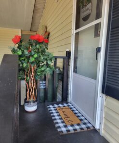 Nearly Natural 4’ Hibiscus Artificial Tree, 4ft, Green 24 81wQnlUMUmL