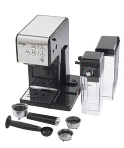 Mr. Coffee Espresso and Cappuccino Machine, Programmable Coffee Maker with Automatic Milk Frother and 19-Bar Pump, Stainless Steel 33 81wR7Bsa1VL