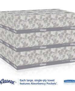 Kleenex® Hand Towels with Premium Absorbency Pockets (01701), Pop-Up Box, White, 18 Boxes / Case, 120 Hand Towels / Box, 2,160 Hand Towels / Case 25 81wR7UDYfgL