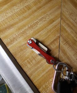 KeySmart Key Holder for Keychain Key Ring - Compact Key Organizer Key Chain Key Case, Minimalist Pocket-Sized EDC Keychain, Loop Piece for Car Fobs, Expandable (up to 14 Keys, Red) 38 81wRo2rkrTL
