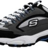 Skechers Sport Men's Stamina Nuovo Cutback Lace-Up Sneaker 9.5 Wide Charcoal/Gray 17 81wRpzTgML