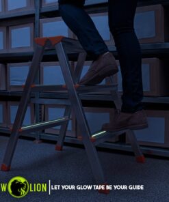 Anti Slip Tape Outdoor Stair Treads Non-Slip Grip Tape for Stairs, Glow in Dark Tape: Waterproof, Reflective, Safety & Traction Tread Tape by Glow Lion 2" Anti-Slip Tape 28 81wTpx8njqL