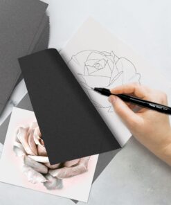MyArtscape Graphite Transfer Paper - 9" x 13" - 50 Sheets - Waxed Carbon Paper for Tracing (Black) 24 81wTyg4eL