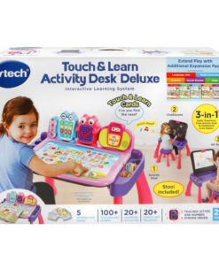 VTech Touch and Learn Activity Desk Deluxe, Pink Standard Packaging 21 81wXZJxfnyL