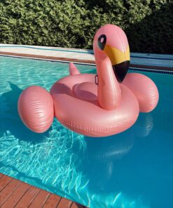 Jasonwell Giant Inflatable Flamingo Pool Float with Fast Valves Summer Beach Swimming Pool Floatie Lounge Floating Raft Party Decorations Toys for Adults Kids XXX-Large 29 81waQ3JlTLL