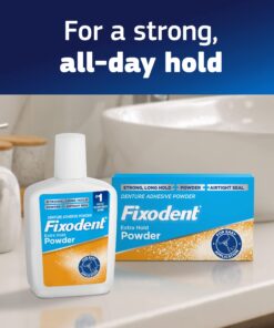 Fixodent Extra Hold Denture Adhesive Powder, 2.7 Ounce (Pack of 4) 14 81wab8b mLL